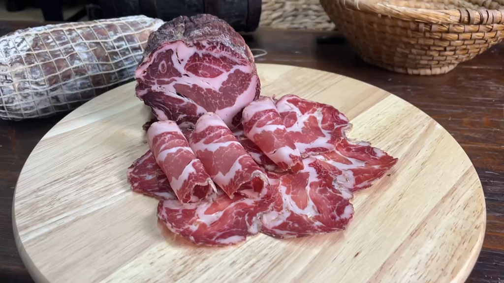 Buđola, (Pork neck), sliced, Sanvincenti