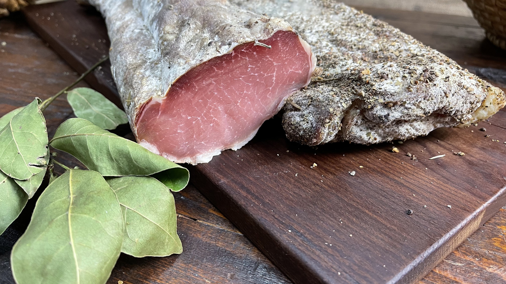 Piece of ombolo (dried pork loin), Sanvincenti