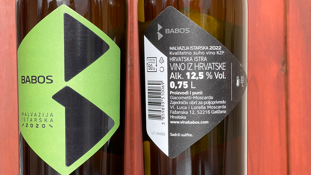 Istrian Malvasia KZP, Babos, 2022