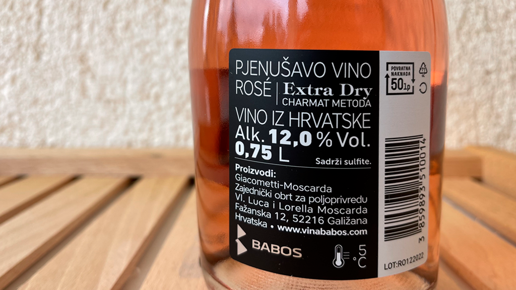 Sparkling Vine Rose, Babos, 2022