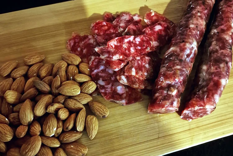 Istrian sausages with almonds, Buršić